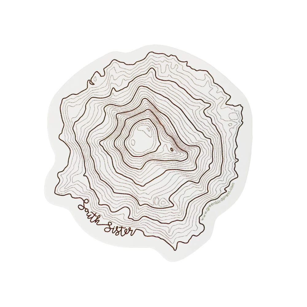 Topo South Sister Sticker