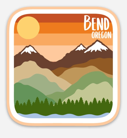 Sunrise Bend Oregon Sticker