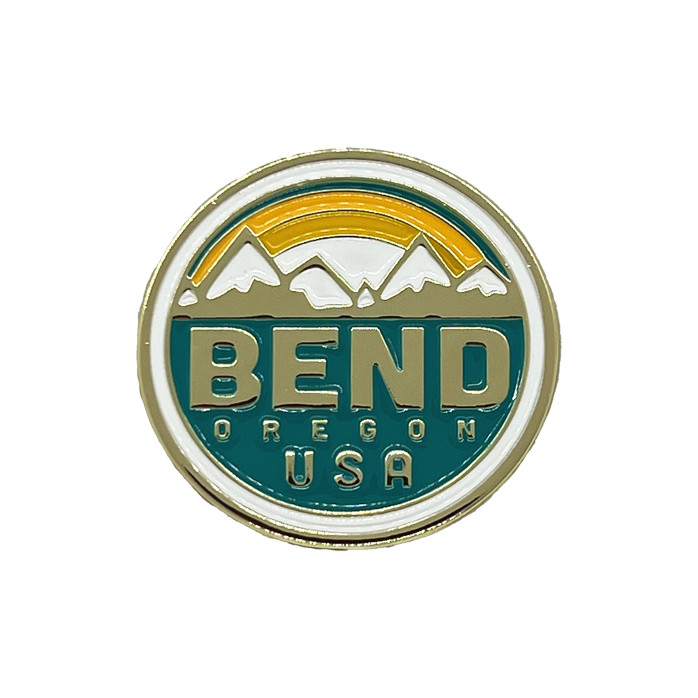 Sunrise Bend Enamel Pin