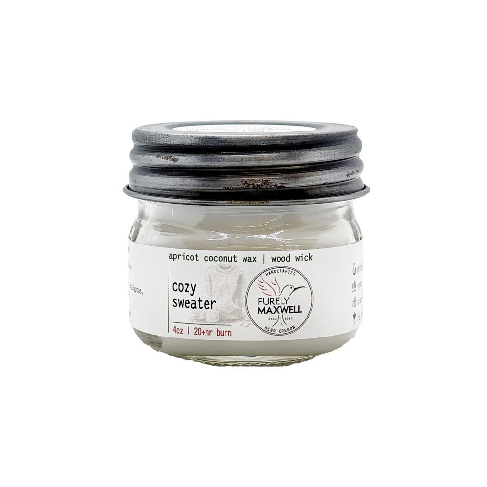 Cozy Sweater Mason Jar Candle