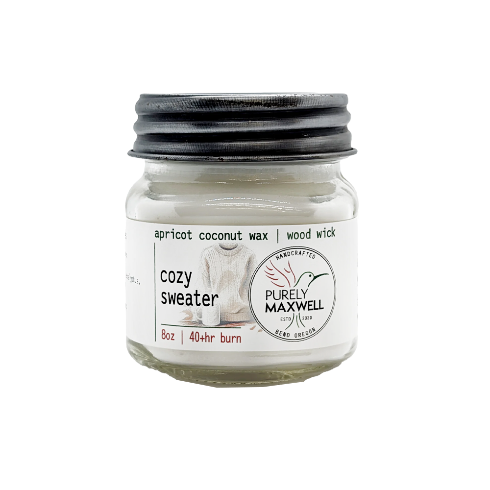 Cozy Sweater Mason Jar Candle