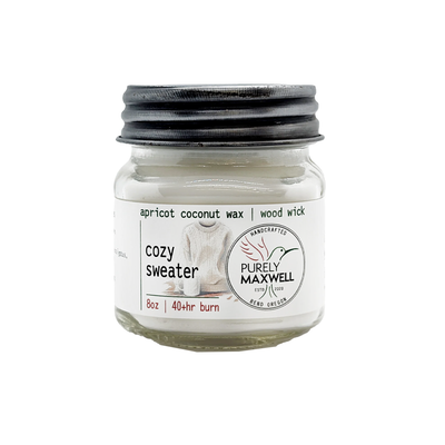 Cozy Sweater Mason Jar Candle