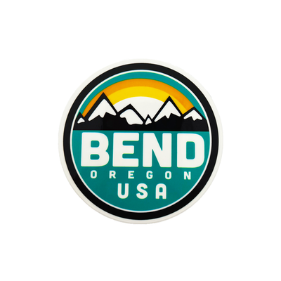 Morning Mountains Bend Sticker