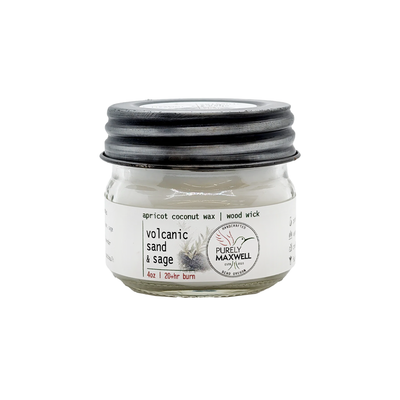 Volcanic Sand And Sage Mason Jar Candle