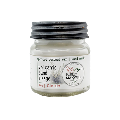 Volcanic Sand And Sage Mason Jar Candle