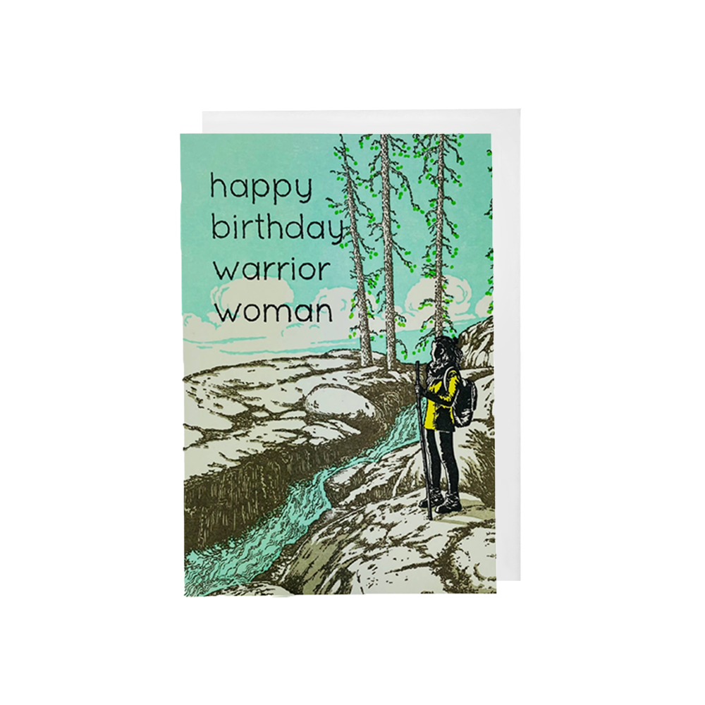 Warrior Woman Birthday Card
