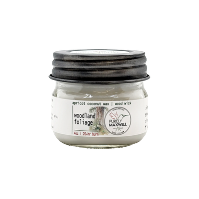 Woodland Foliage Mason Jar Candle