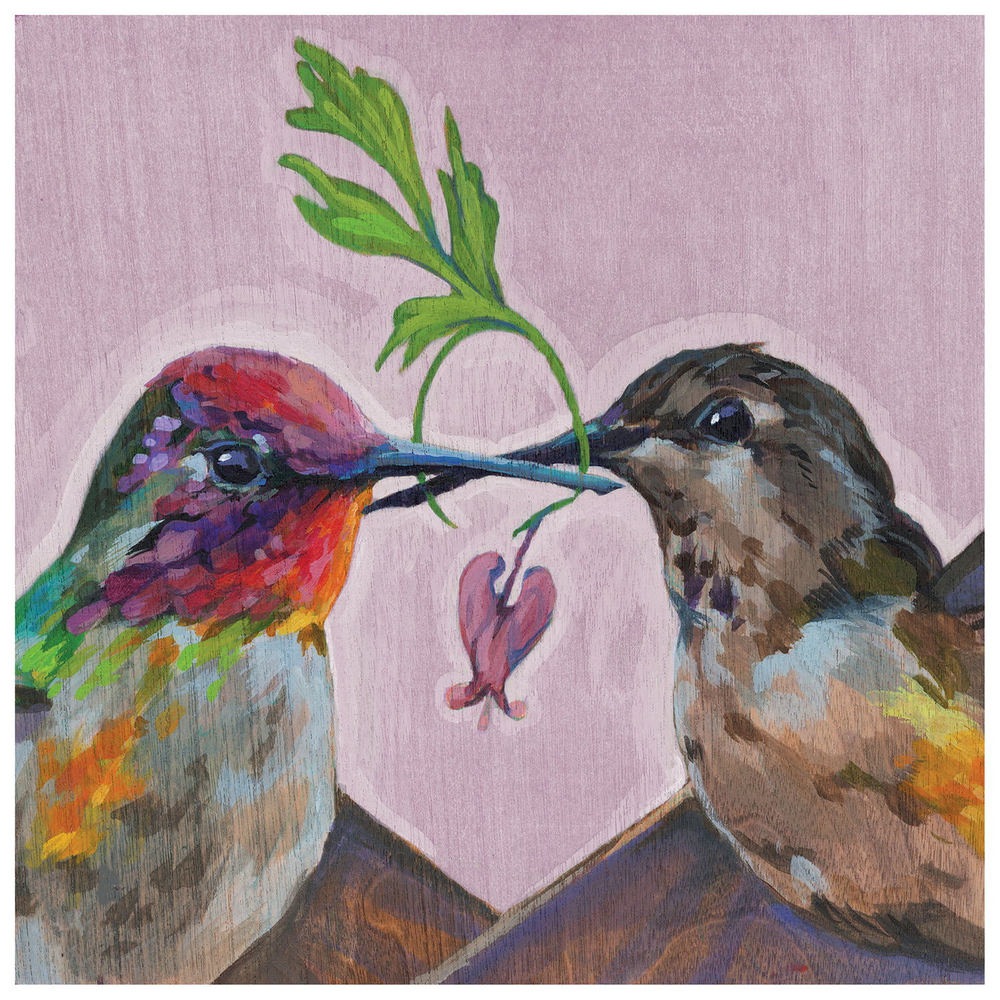 Lovebird Hummingbirds Print