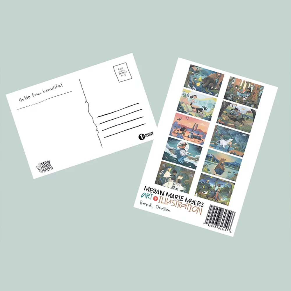 Boat Bear Postcard Booklet