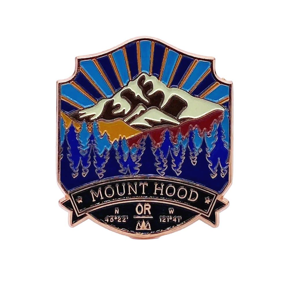 Mount Hood Enamel Magnet