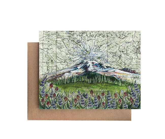 Mt. Rainier Wildflowers Card