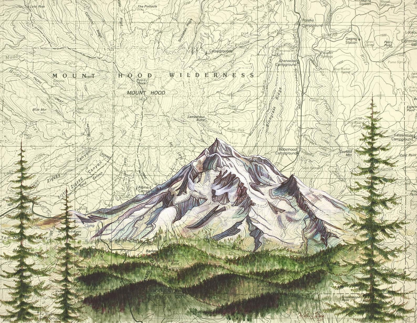 Mt Hood Wilderness Card