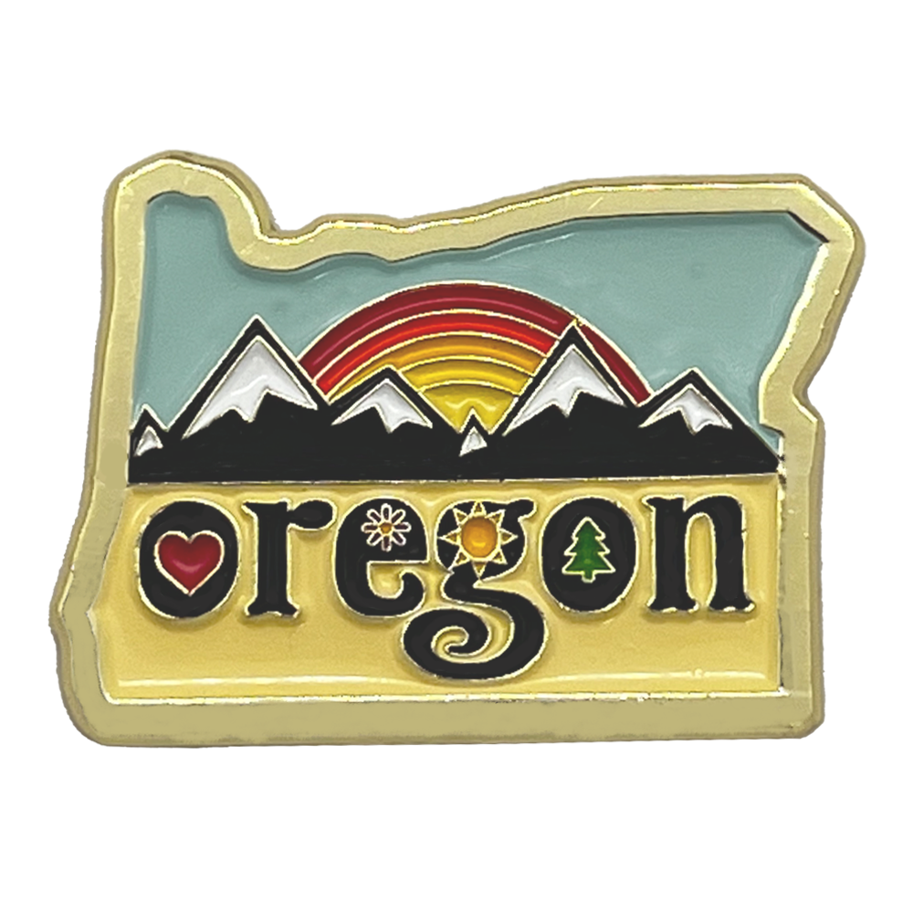 Oregon Sunrise Enamel Pin
