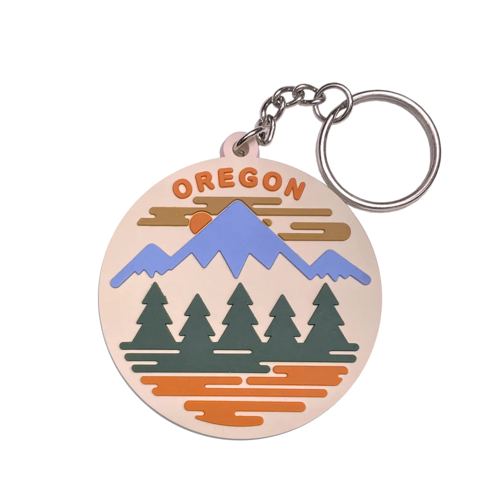 Oregon Fifty Ranges PVC Keychain