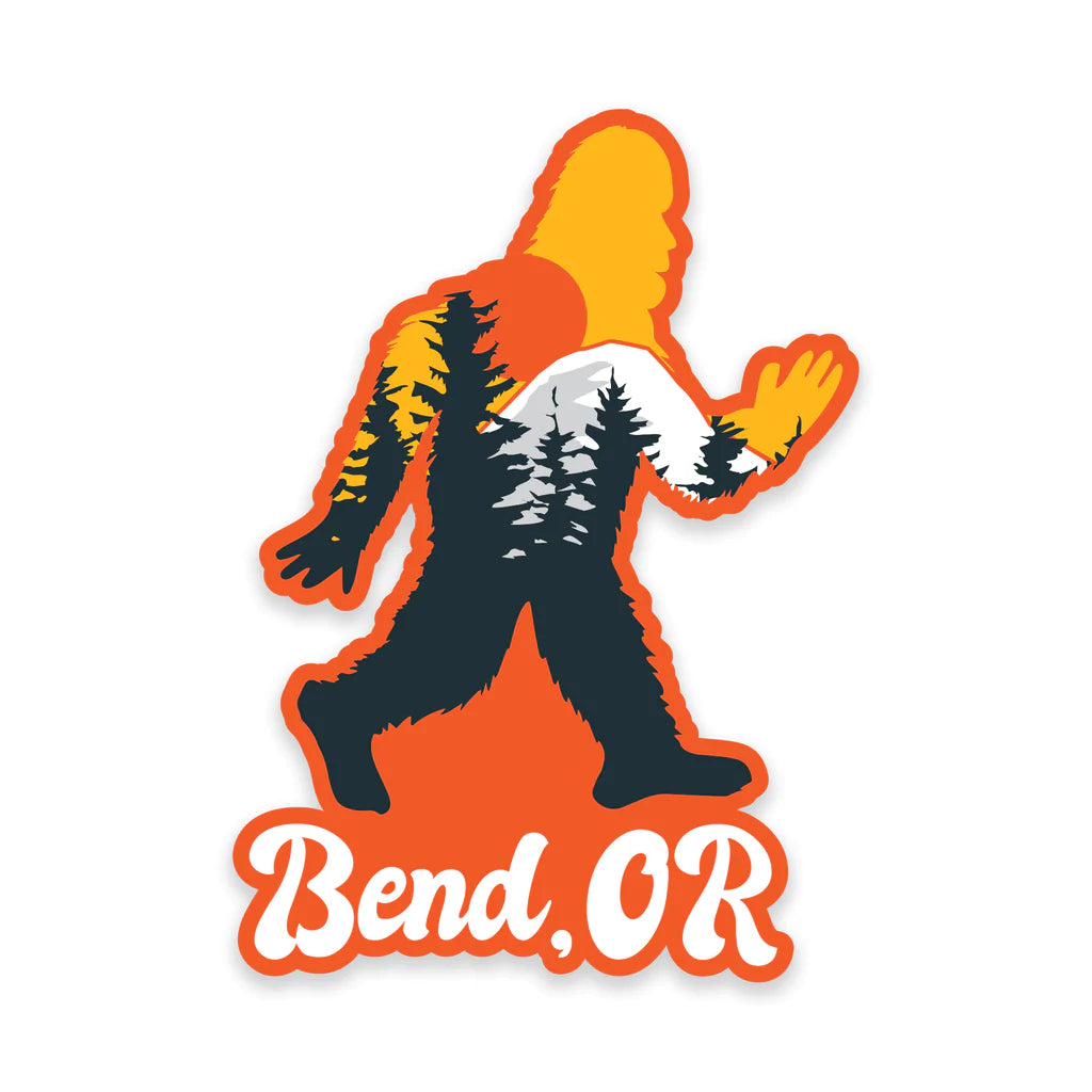 Bend Oregon Sasquatch Sticker