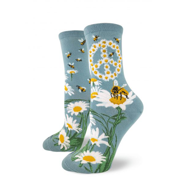 Women's Give Bees A Chance Crew Socks