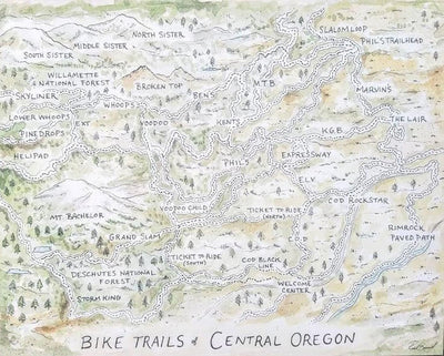 Bike Trails of Central Oregon Print