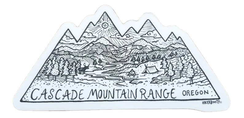 Cascade Mtns Sticker