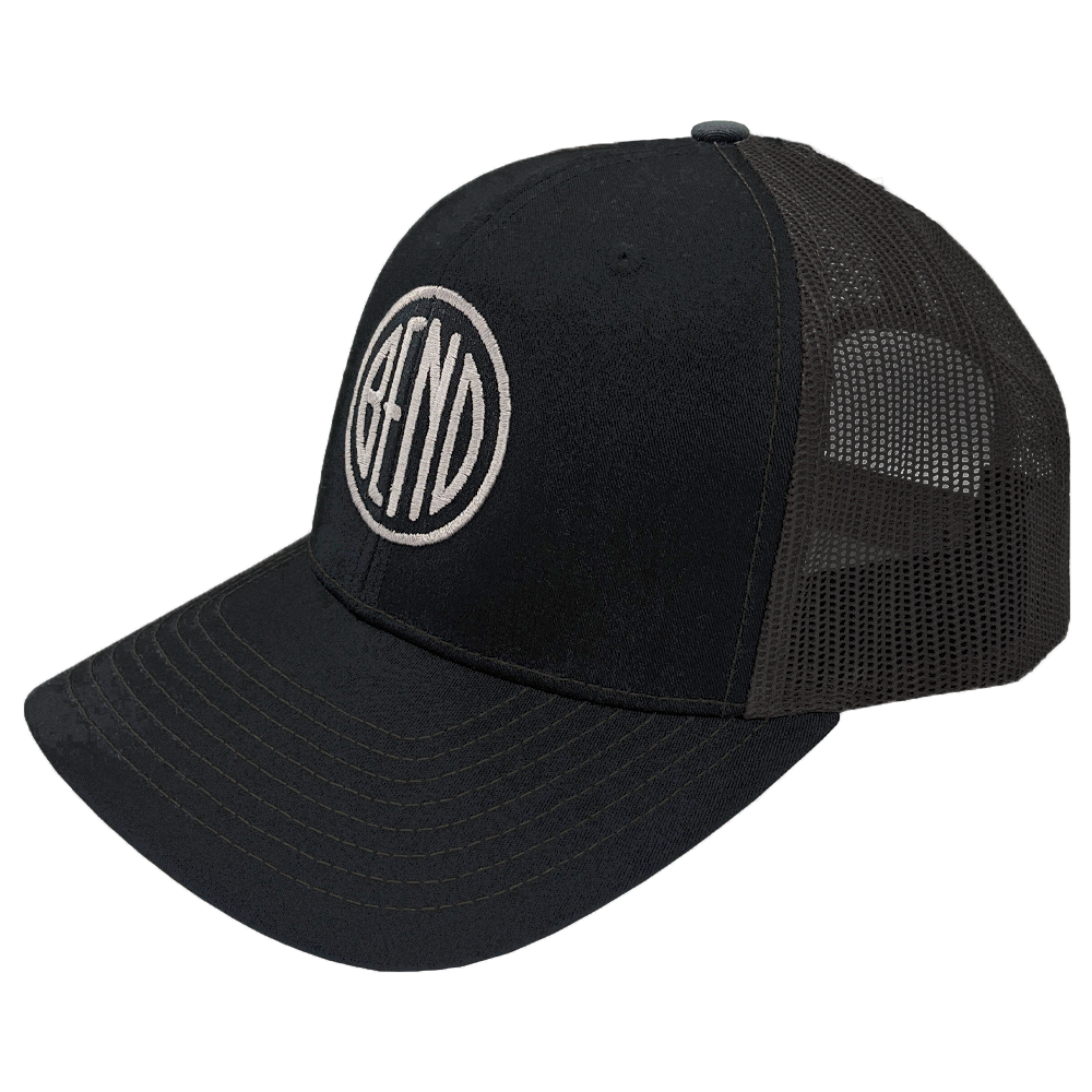 【TLLDAWN】PIERCE LOGO TRUCKER CAP BLACK TLLDAWN】PIERCE LOGO TRUCKER CAP BLACK