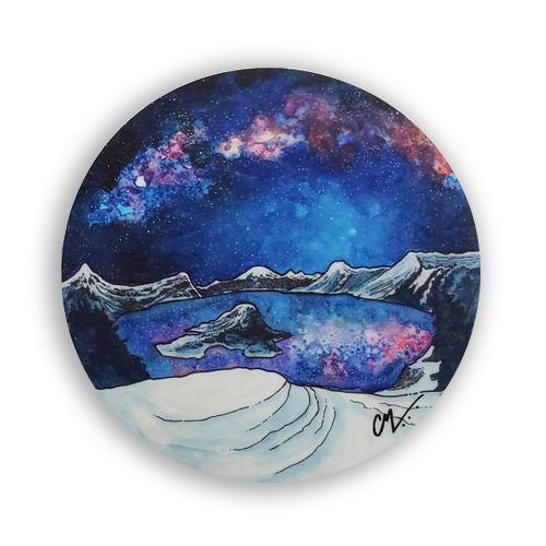 Milky Way - Crater Lake Sticker