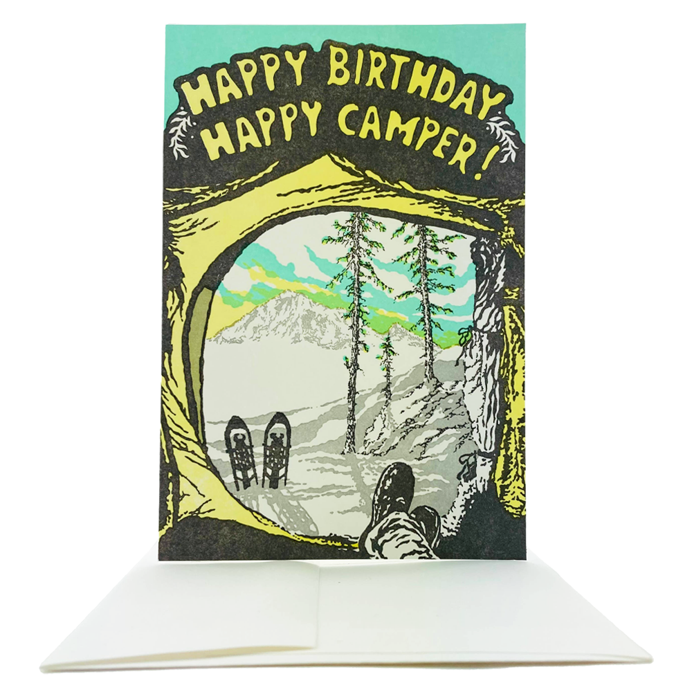 Happy Birthday, Happy Camper Card