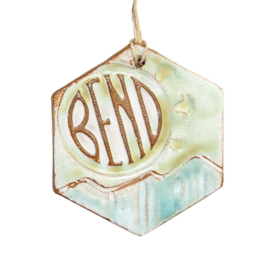 Bend Logo Ceramic Ornament