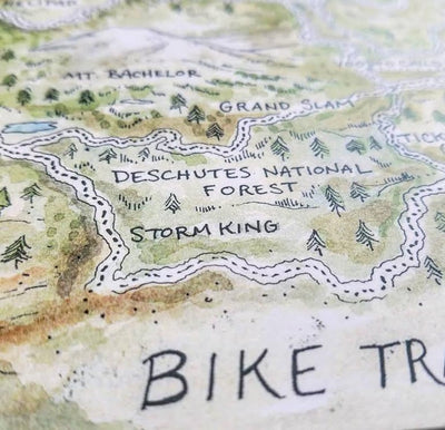Bike Trails of Central Oregon Print