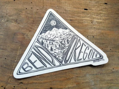 Bend Triangle Sticker