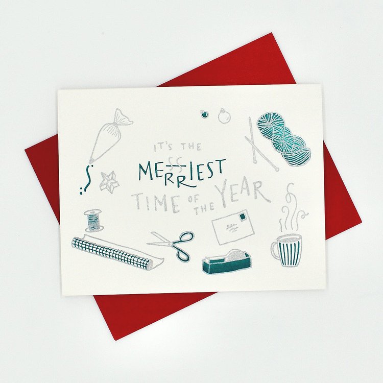 Messy Christmas Card