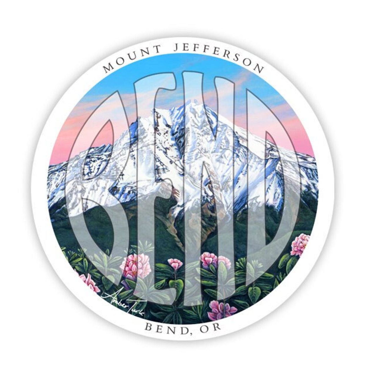 Mt Jefferson Bend Logo Sticker