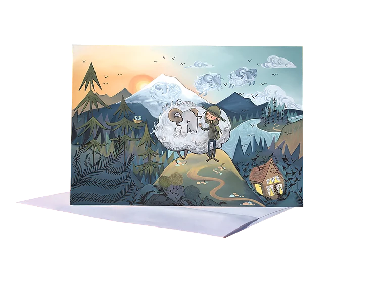 Mountain Sheep Card