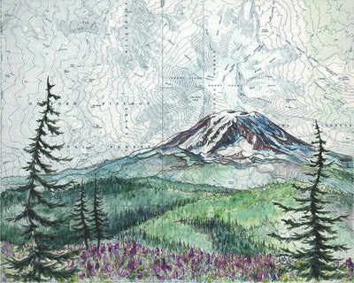 Mt Adams Summer Print