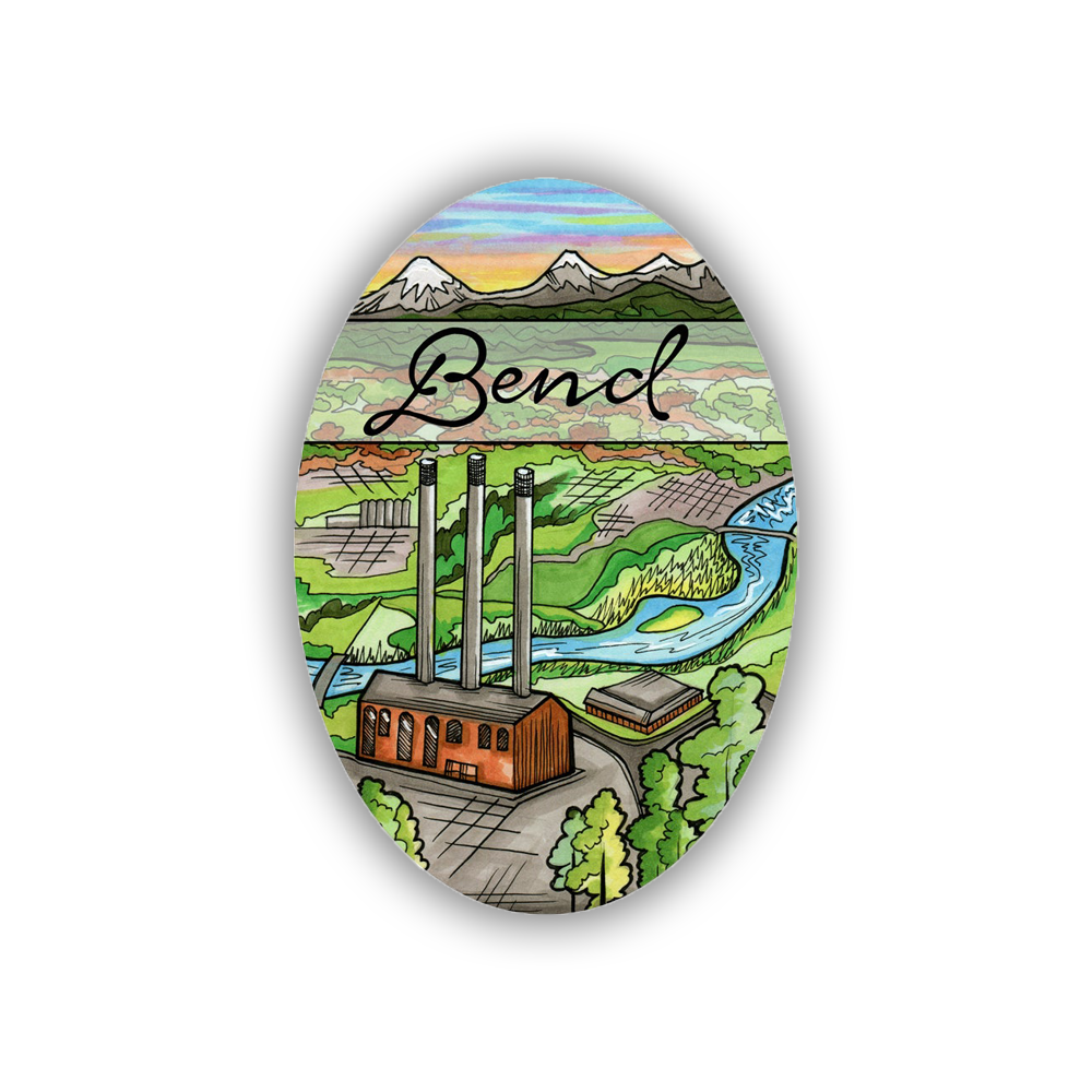 Bend Old Mill Sticker