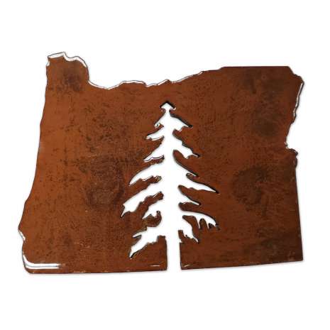 Pine Tree in Oregon Steel Magnet