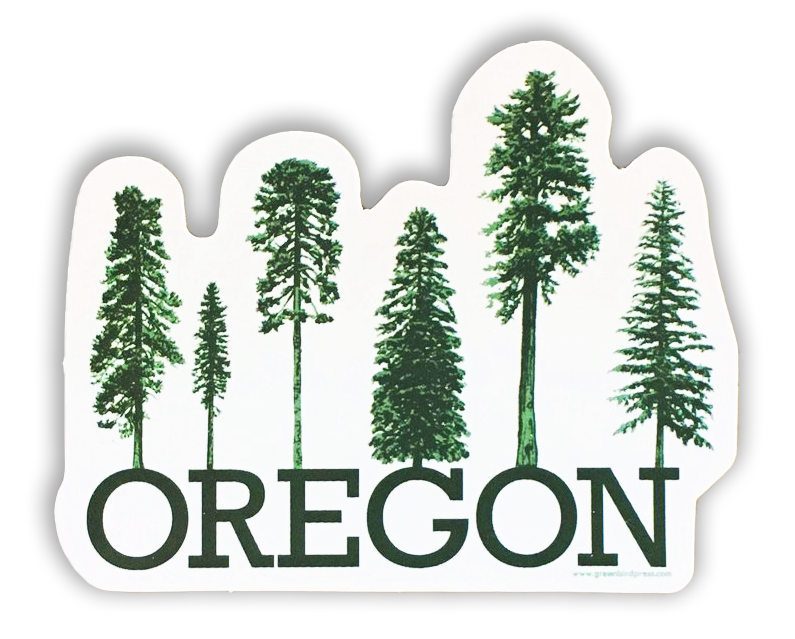 Oregon - Pine Trees Sticker