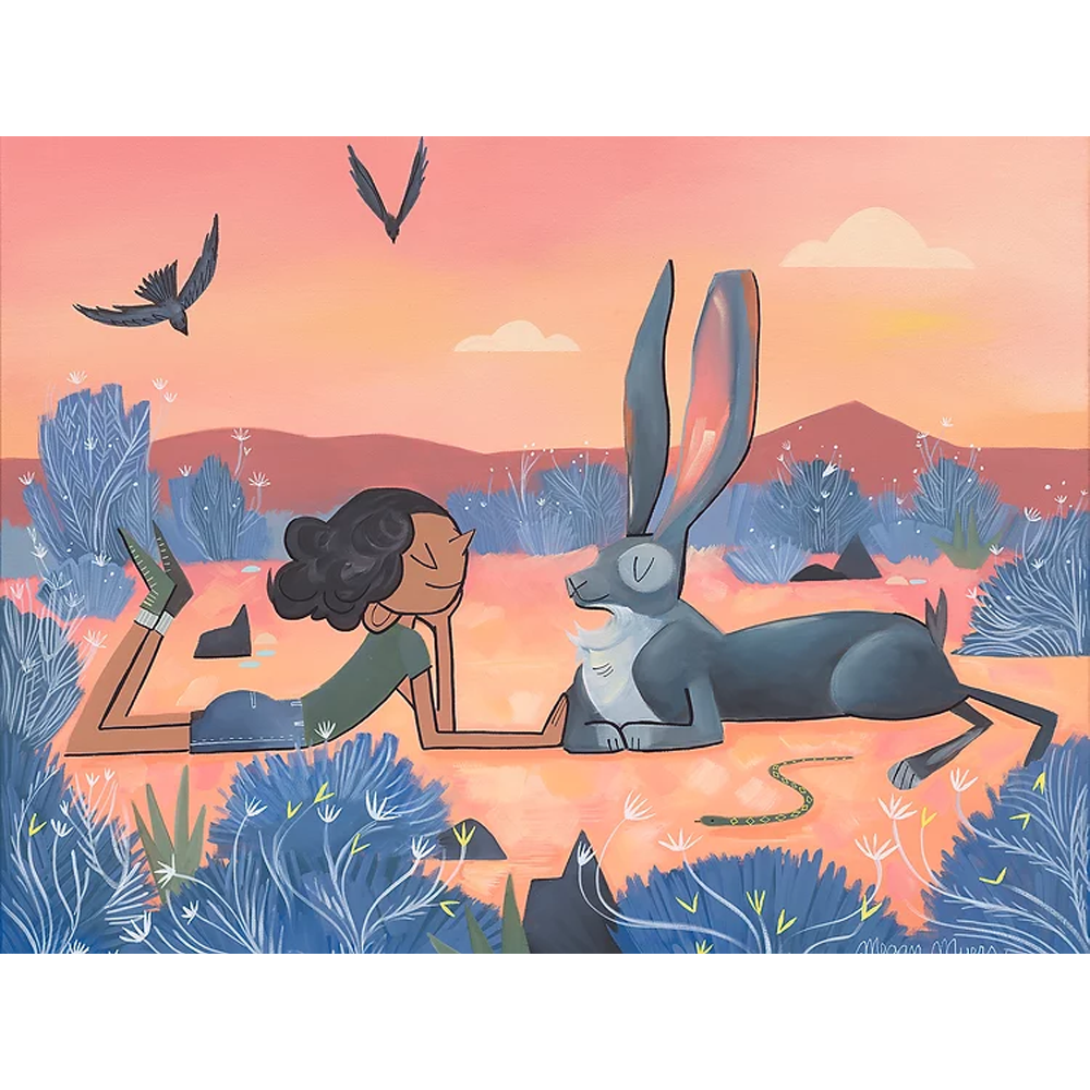 Sunset Hare Print