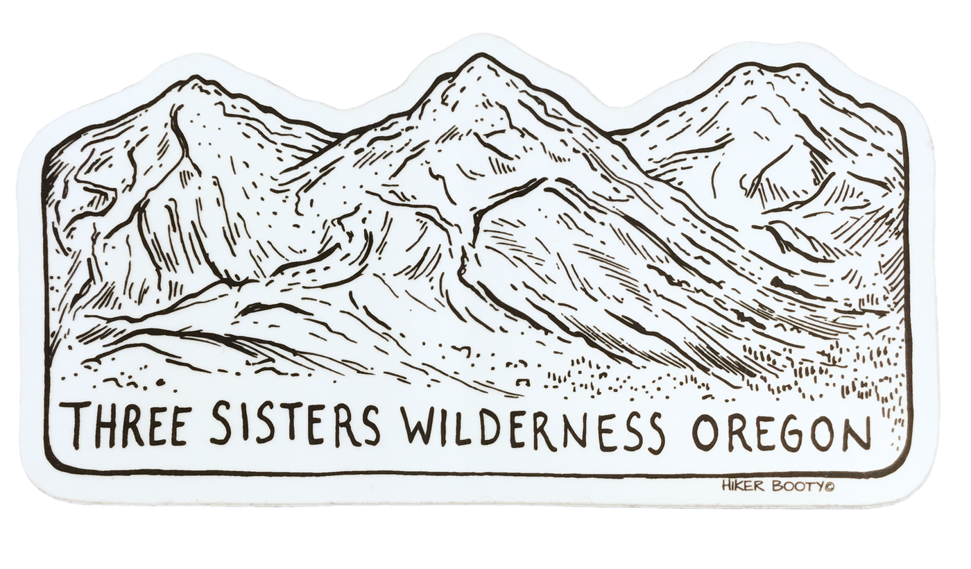Three Sisters Wilderness Sticker