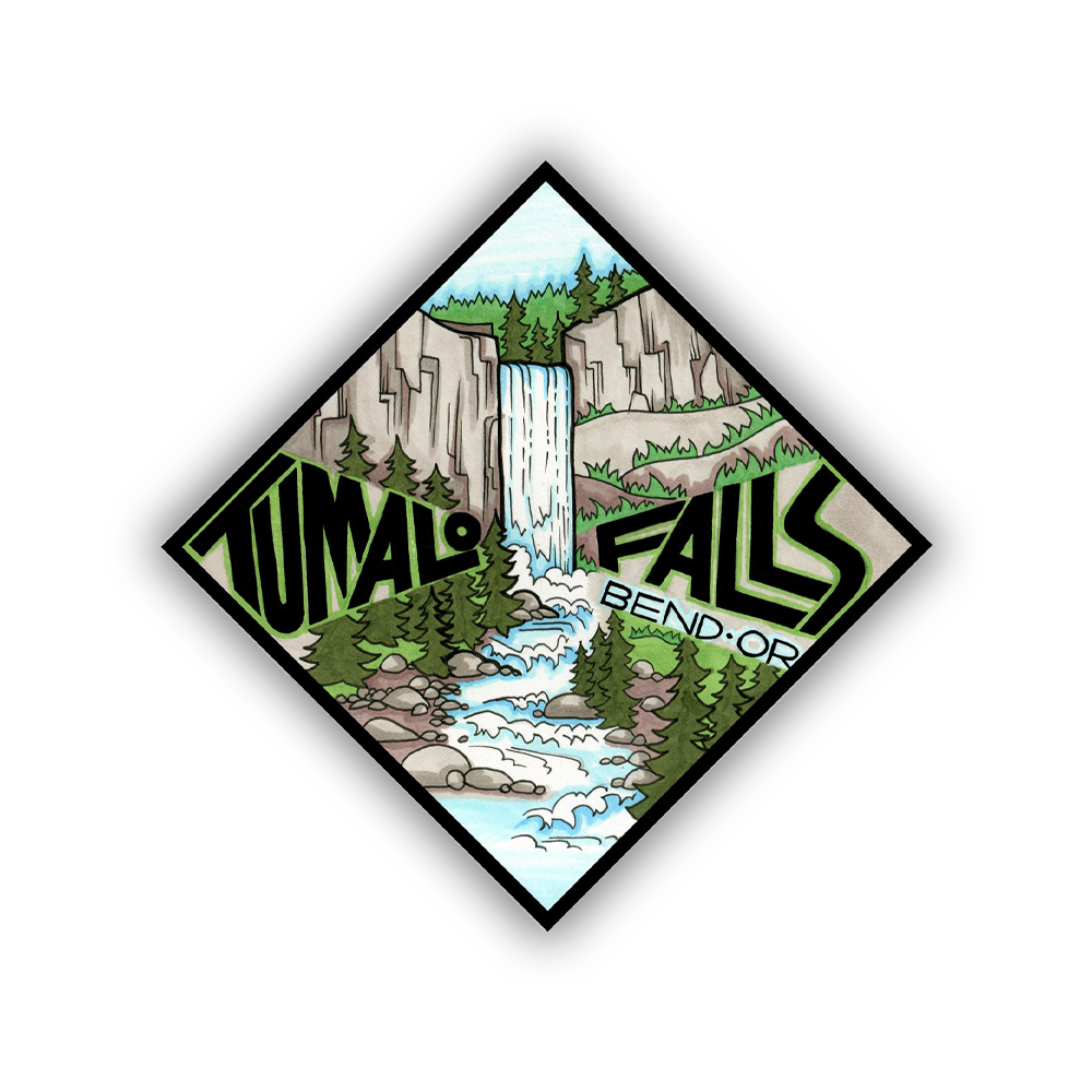 Tumalo Falls Sticker