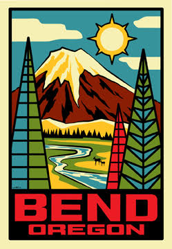 Summer Bend Travel Sticker