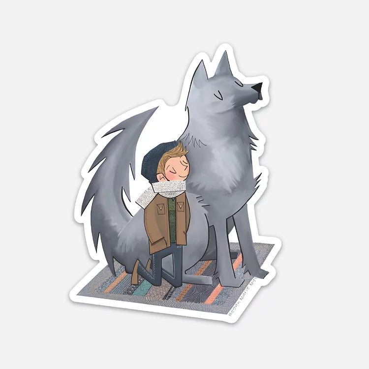 Wolf Boy Sticker